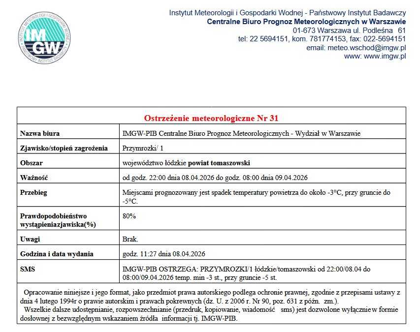 Ostrzezenie nr 31
